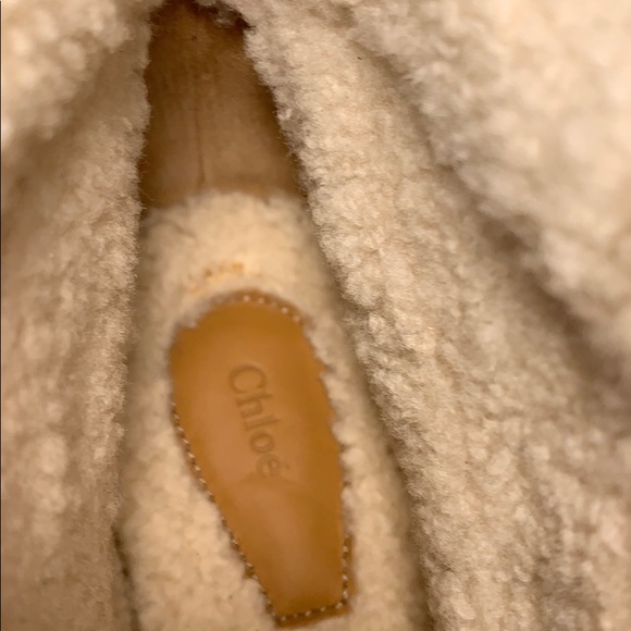 CHLOE Rylee Lace-Up Leather Ankle Boots Size 38 - Picture 8 of 13